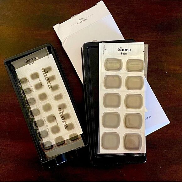 Ohora P Tint Black Translucent Semicured Gel Manicure Set NWT - Picture 10 of 11